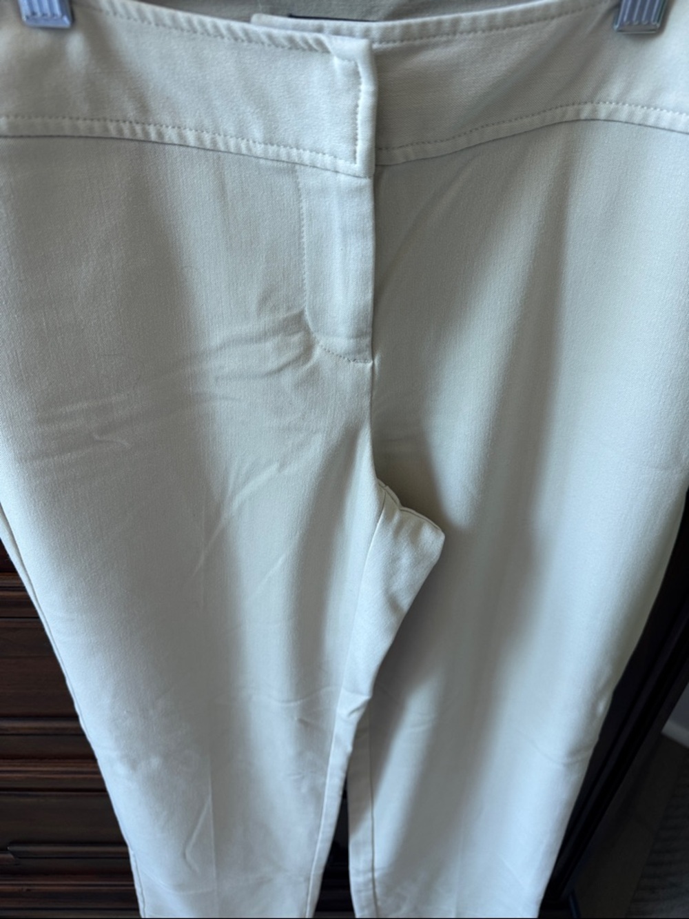 Liz Claiborne Olive-Cream Audra Trousers